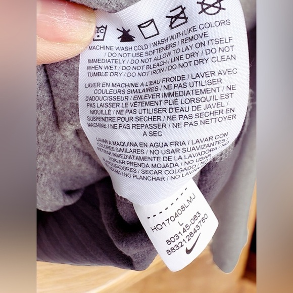 Nike Pro Dri-Fit Women's Long Sleeve 1/4 Zip Pullover Top Gray L Warm Stretch - Picture 12 of 16